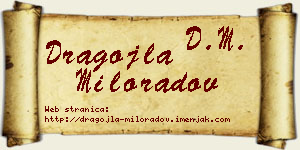 Dragojla Miloradov vizit kartica